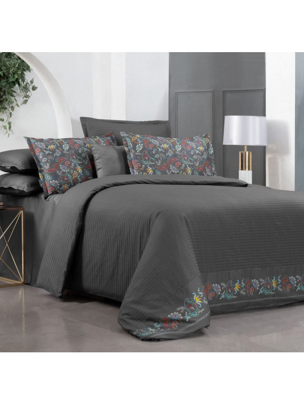 Постельное белье Sarev Tirol gri сатин digital евро