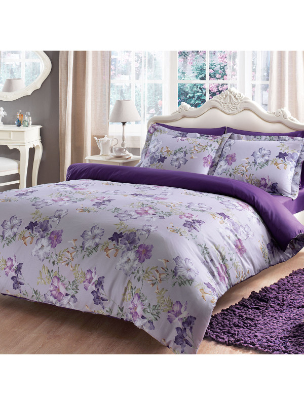 Постільна білизна Tivolyo Home Viola Делюкс сатин полуторне