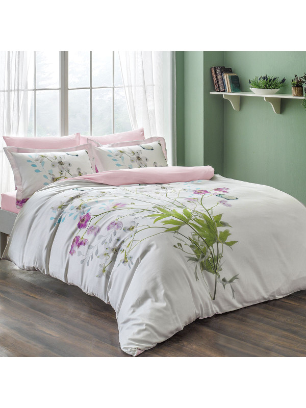 Постільна білизна Tivolyo Home Candy делюкс сатин євро