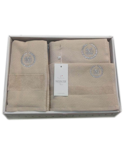 Набор полотенец Maison D'or Bonni Beige 30x50, 50x100, 70x140