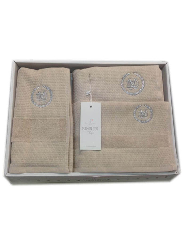 Набор полотенец Maison D'or Bonni Beige 30x50, 50x100, 70x140