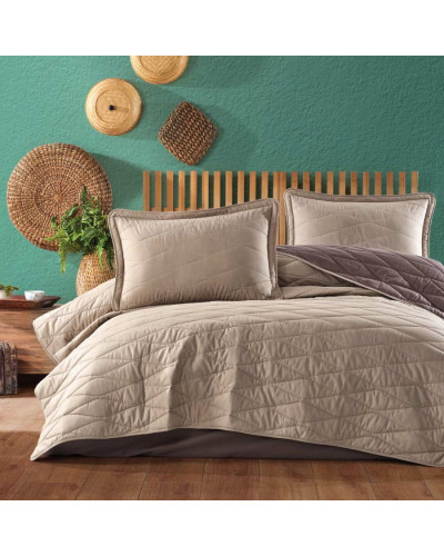 Покрывало CLASY Lorna V1 хлопок 240x260; наволочки 2-50x70