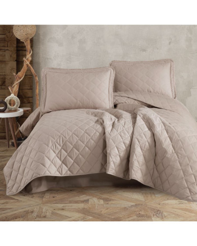 Покрывало CLASY Tafana V3 хлопок 240x260; наволочки 2-50x70