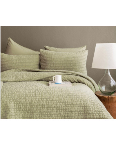 Покрывало Issimo Home Savanna sage поплин 240x260; наволочки 2-50x70