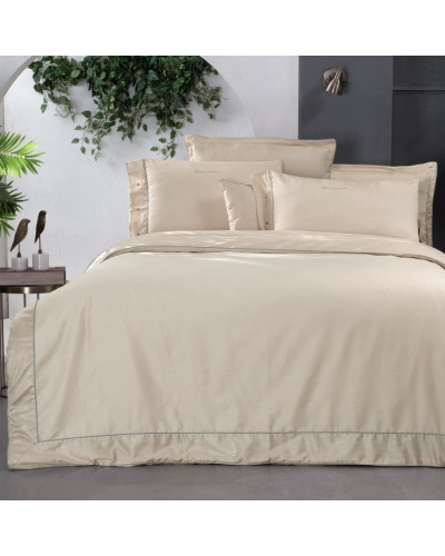 Постельное белье Sarev SPORT&CHIC VORONEJ V1/KREM сатин делюкс 300ТС евро