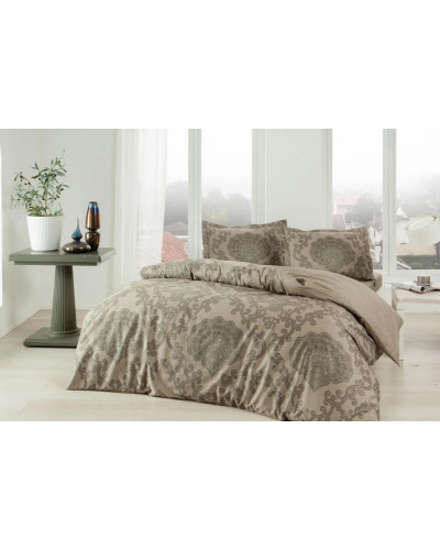 Постельное белье Tac Violet Khaki сатин евро