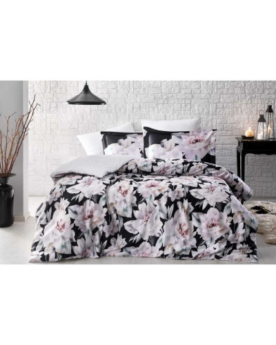 Постельное белье Tivolyo Home Fulmine siyah делюкс сатин евро