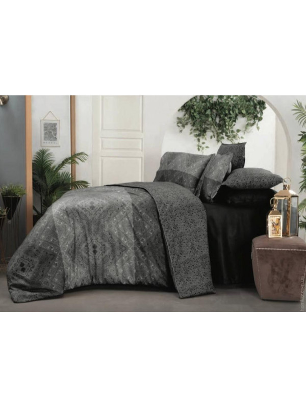 Постельное белье Sarev Brezno gri делюкс сатин 300ТС евро