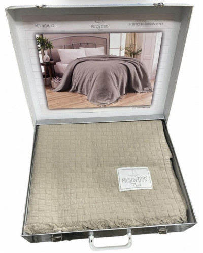 Покрывало Maison D'or My favorite bej вафельное 180x220