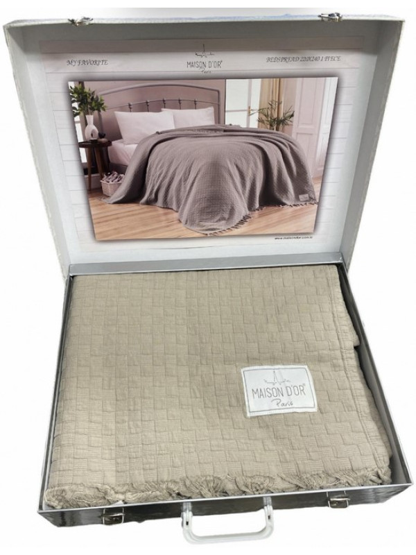 Покрывало Maison D'or My favorite bej вафельное 180x220