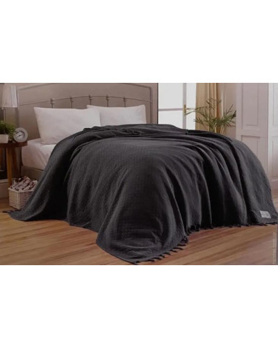 Покрывало Maison D'or My favorite antrasit вафельное 180x220