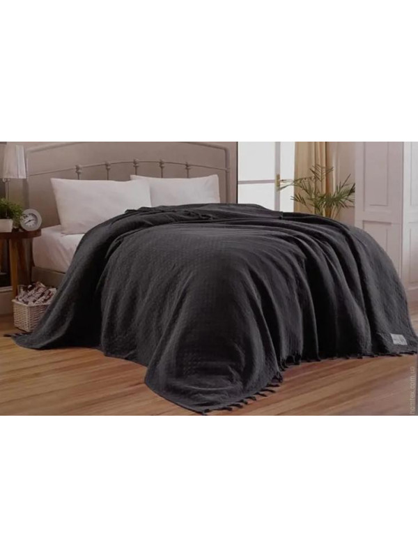 Покрывало Maison D'or My favorite antrasit вафельное 180x220