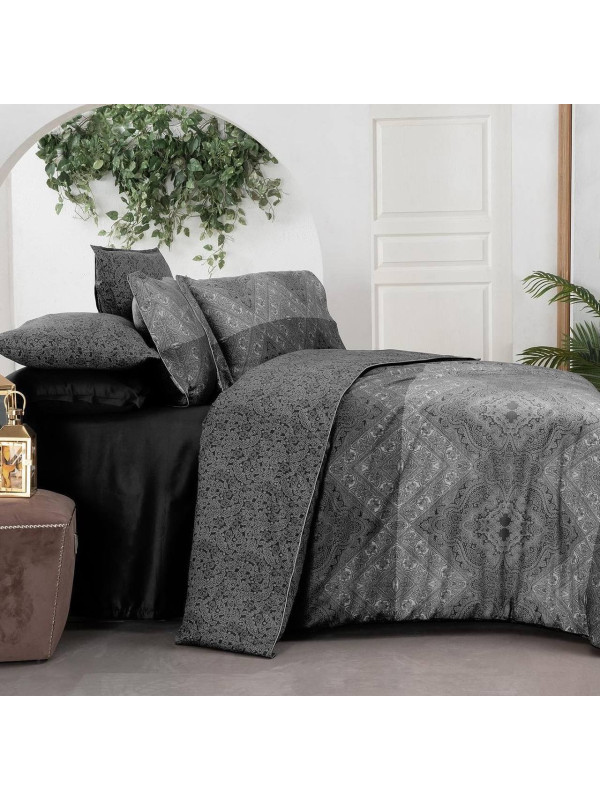 Постельное белье Sarev Brezno gri делюкс сатин 300ТС семейный