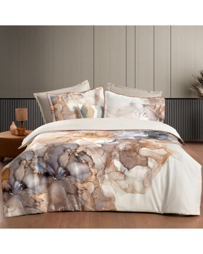 Постельное белье Sarev Drina krem делюкс сатин 300ТС евро