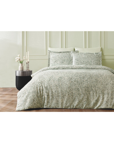 Постельное белье Tivolyo Home Mary yesil делюкс сатин евро