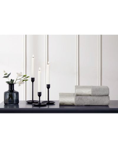 Набор полотенец Tivolyo Home Stella gri 50x100; 75x150