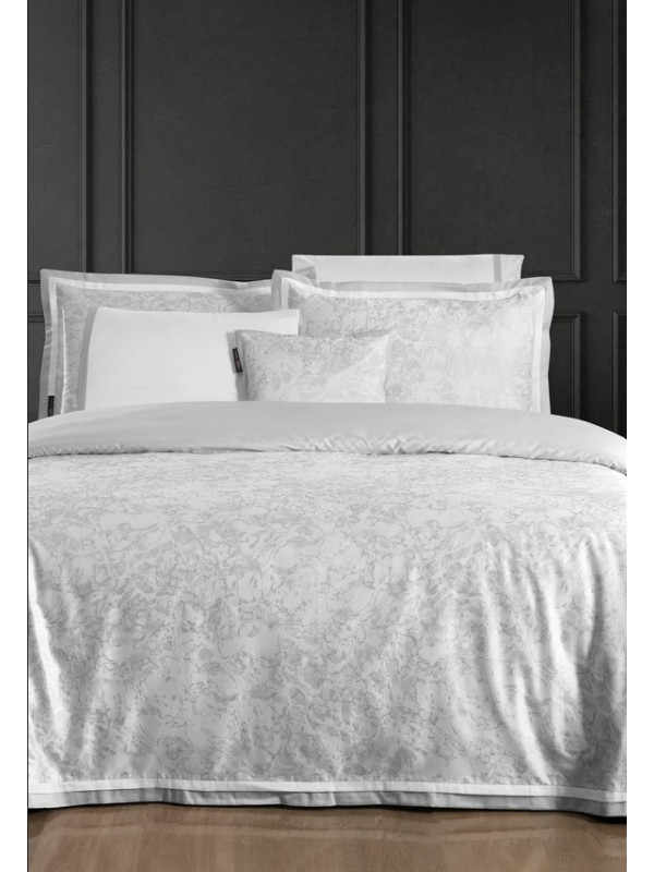 Постельное белье Sarev Laney gri сатин делюкс 400TC евро