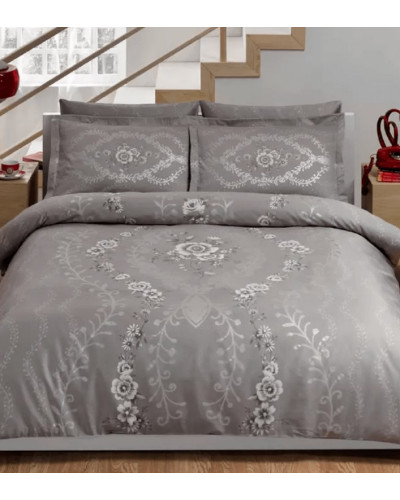 Постельное белье Tac Louvre gri сатин Deluxe евро