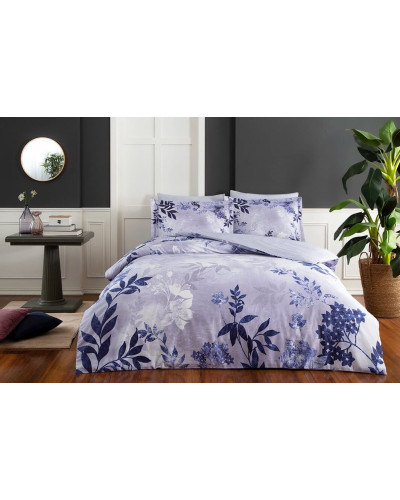 Постельное белье Tac Padova lacivert сатин Deluxe евро