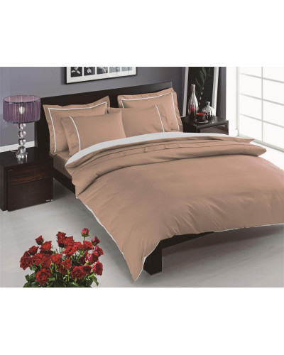Постельное белье Tac Prestige cappucino сатин Deluxe евро