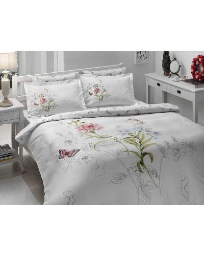 Постельное белье Tac Nicole pembe сатин Deluxe евро