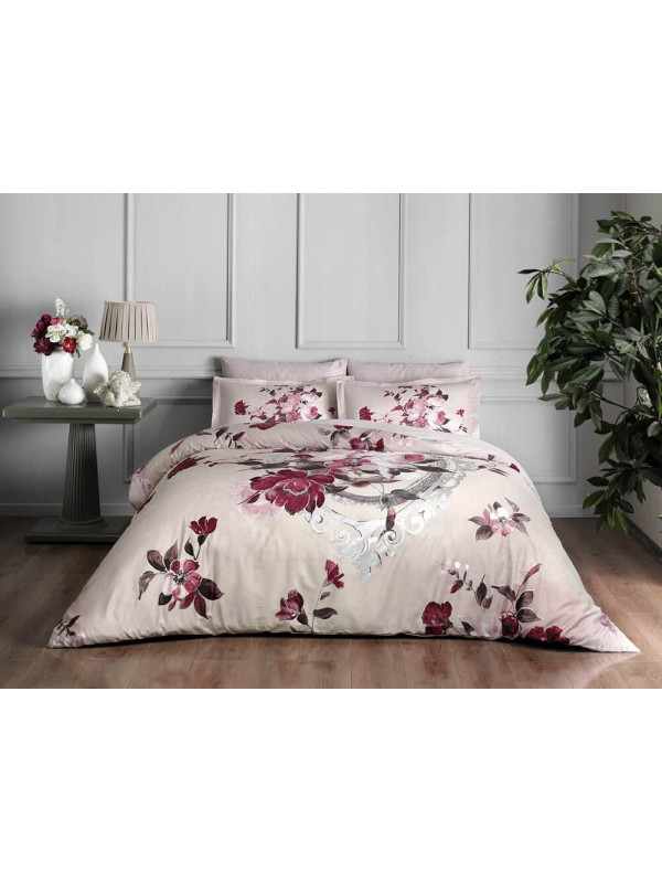 Постельное белье Tac Vella bordo сатин Deluxe евро