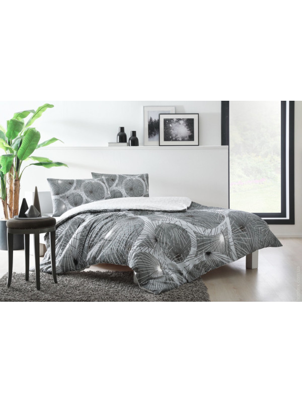 Постельное белье Tac Sparkle gri ранфорс евро
