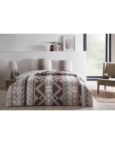 Постельное белье Tac Ferlin kahve ранфорс евро