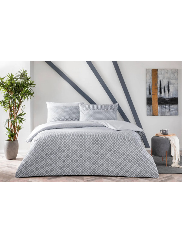 Постельное белье Tac Garth antracit ранфорс евро