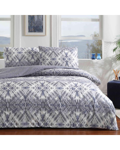 Постельное белье Tac Mavis lacivert ранфорс евро