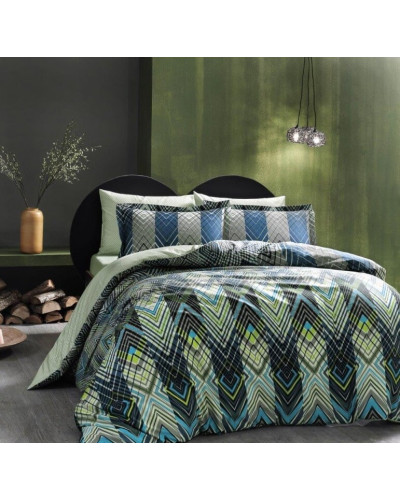 Постельное белье Tac Shanghai сатин digital евро