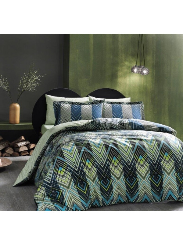 Постельное белье Tac Shanghai сатин digital евро