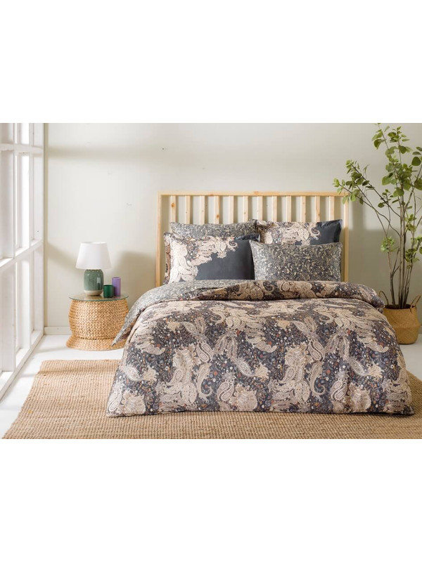 Постельное белье Tac Olea bej сатин digital евро