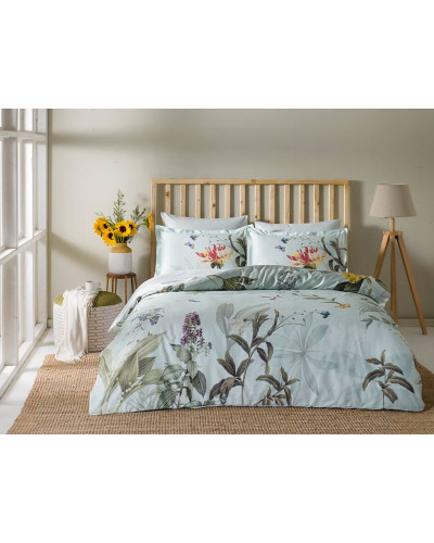 Постельное белье Tac Laden mint сатин digital евро