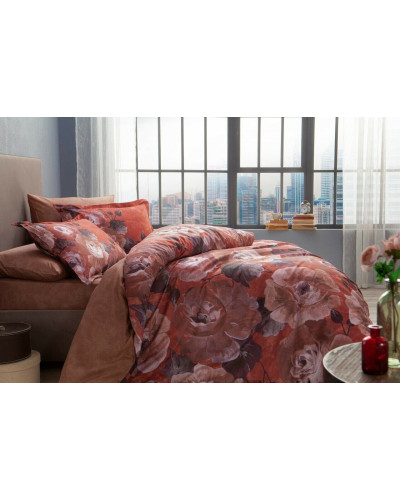 Постельное белье Tac Lando bordo сатин digital евро