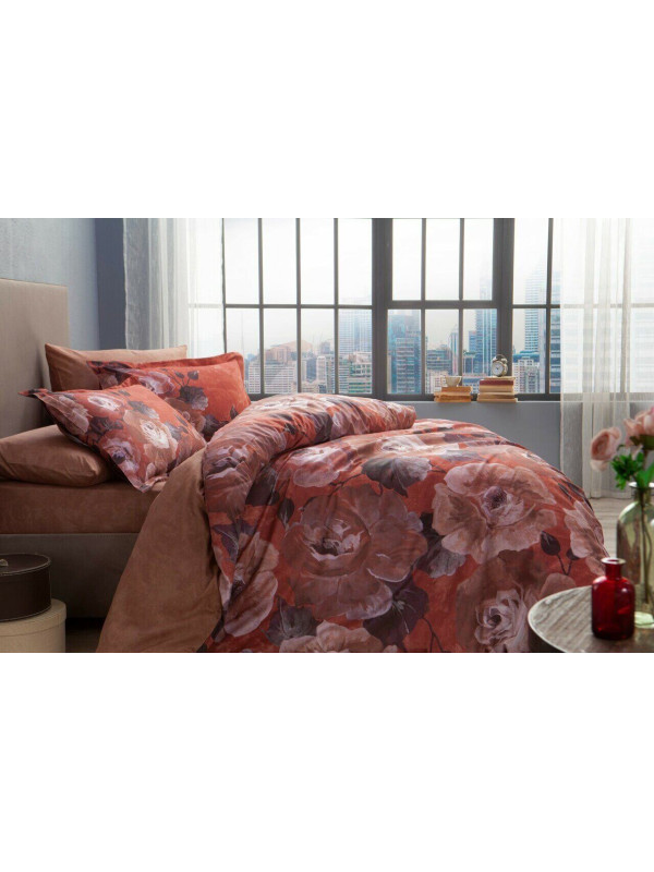 Постельное белье Tac Lando bordo сатин digital евро