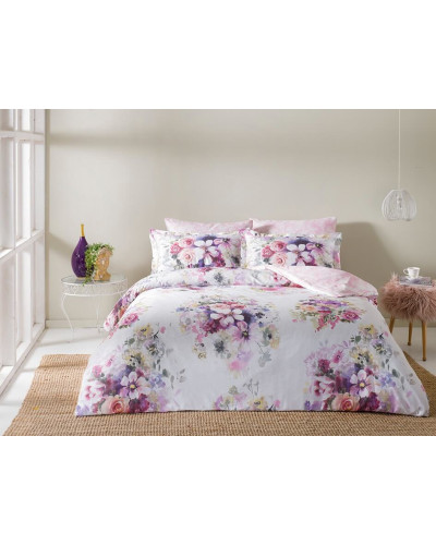 Постельное белье Tac Pliva lilac сатин digital евро