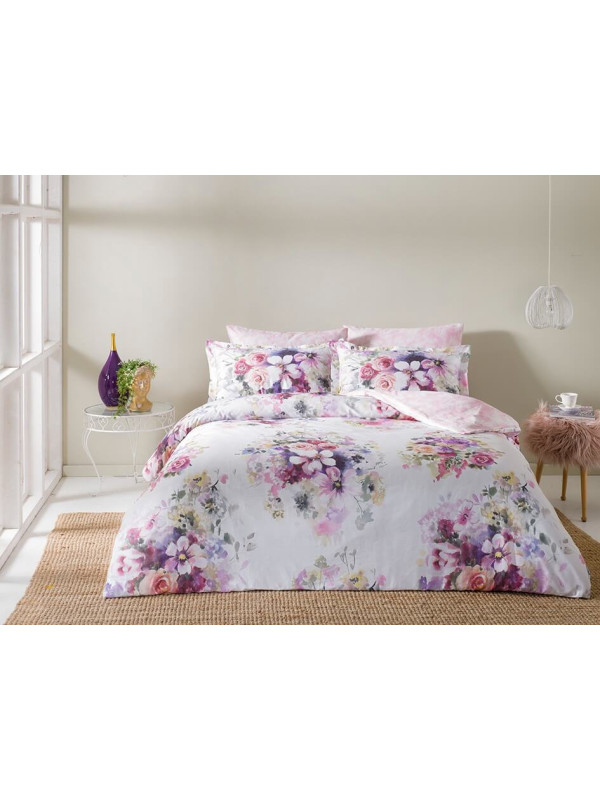 Постельное белье Tac Pliva lilac сатин digital евро