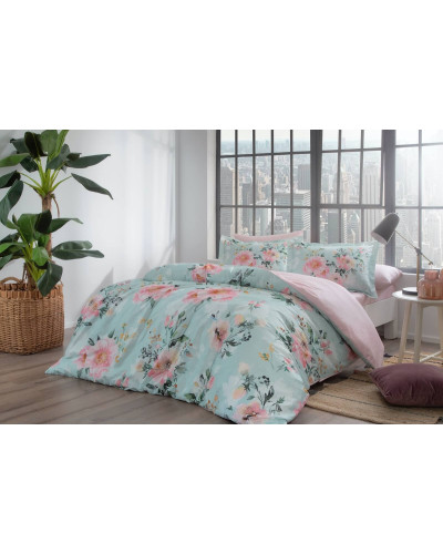 Постельное белье Tac Huron pembe сатин digital евро