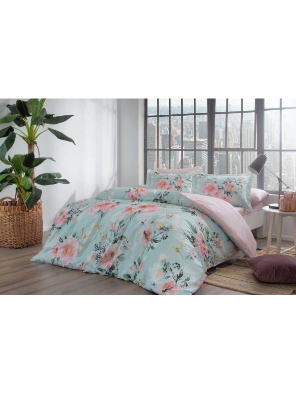 Постельное белье Tac Huron pembe сатин digital евро