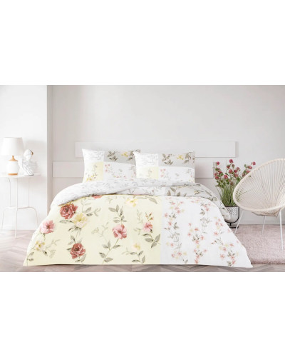 Постельное белье Tac Sandra ekru ранфорс евро