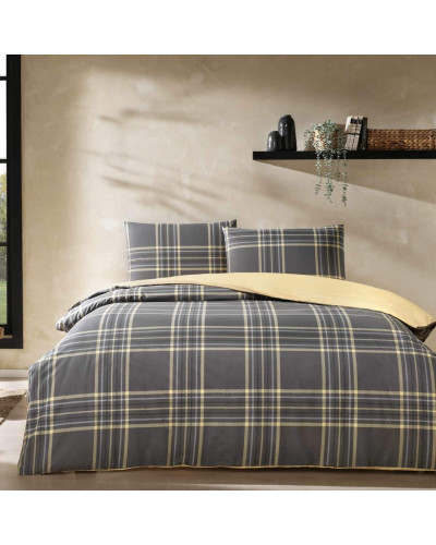 Постельное белье Tac Aspen antracit ранфорс евро