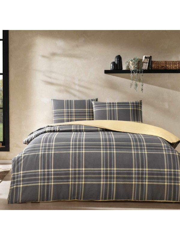 Постельное белье Tac Aspen antracit ранфорс евро