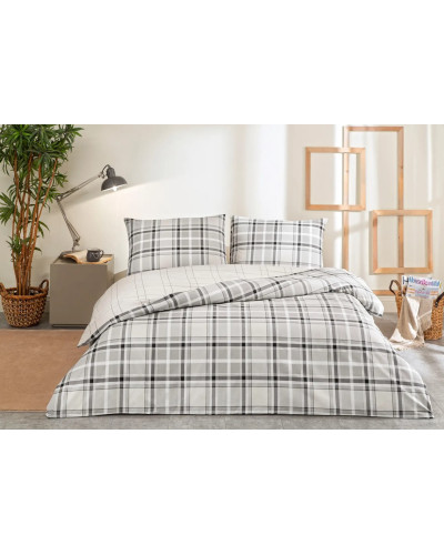 Постельное белье Tac Caleb gri ранфорс евро на резинке