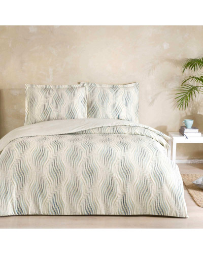 Постельное белье Tac Montana bej сатин евро