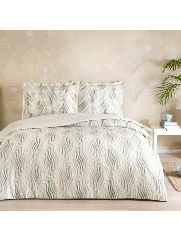 Постельное белье Tac Montana bej сатин евро