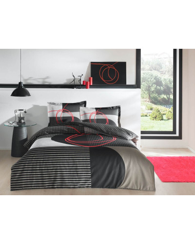 Постельное белье Tac Pandora kahve сатин евро