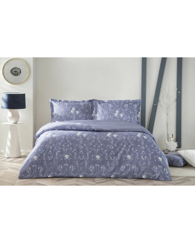 Постельное белье Tac Jeanne mavi сатин евро