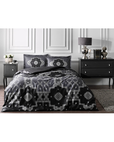 Постельное белье Tac Loren gri сатин евро