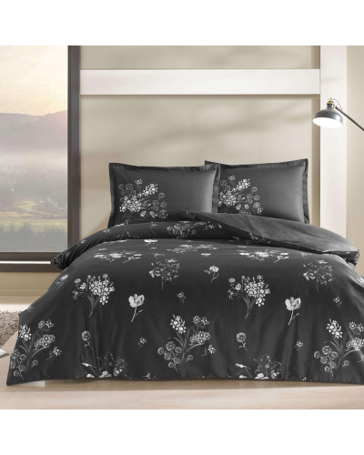 Постельное белье Tac Roxane siyah сатин евро